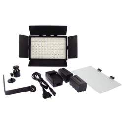 Falcon Eyes Bi-Color LED Lamp Set Dimmable DV-384CT-K2 incl. Battery