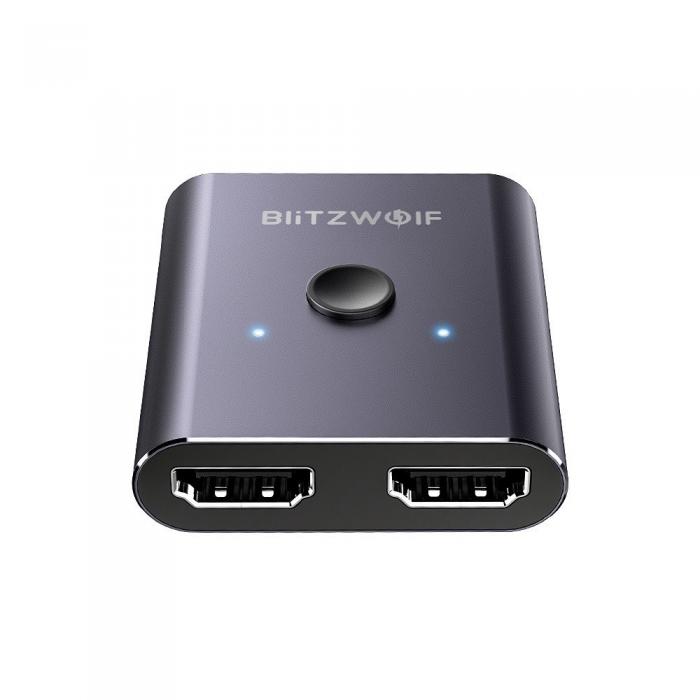 Discontinued - BlitzWolf BW-HDC2 Switch Box 2 x 1 4K HDMI (gray)