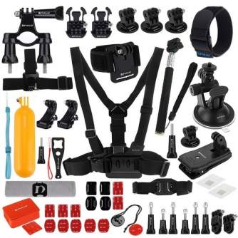 Accessories for Action Cameras - Puluz Set of 53 accessories for sports cameras PKT09 Combo Kits - buy today in store and with delivery