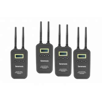 Bezvadu audio sistēmas - Wireless system 5.8 GHz Saramonic VmicLink5 RX + TX + TX + TX Kit - быстрый заказ от производителя