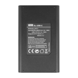 Camera Batteries - Newell DL-USB-C dual channel charger for LP-E17 - quick order from manufacturer