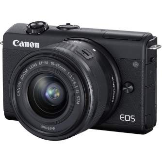 Discontinued - Canon EOS M200 + EF-M 15-45mm IS STM, black 3699C010