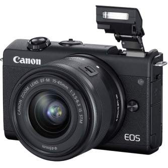 Discontinued - Canon EOS M200 + EF-M 15-45mm IS STM, black 3699C010