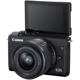 Discontinued - Canon EOS M200 + EF-M 15-45mm IS STM, black 3699C010