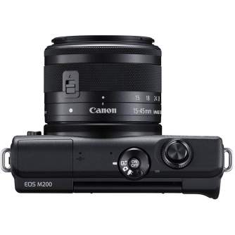 Больше не производится - Canon EOS M200 + EF-M 15-45mm IS STM, black 3699C010