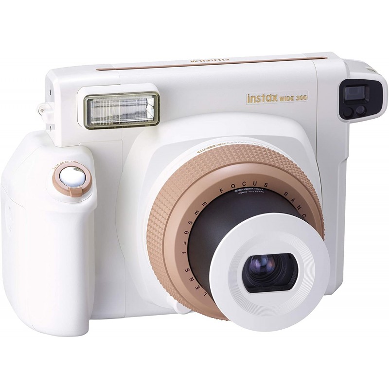 INSTAX Wide 300 Instant Film Camera, Retractable 95mm f/14 Lens, 0.37x  Optical Viewfinder and Target Spot, Built-In Flash and LCD Screen - Bundle  With Instax Wide Instant Color Print Film 20 