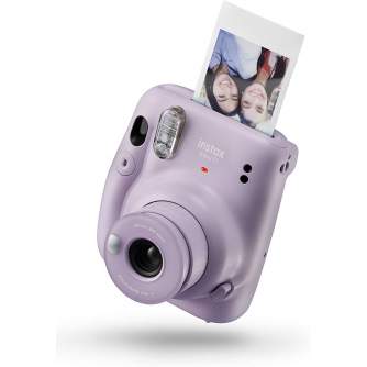 Фотоаппараты моментальной печати - Instax Mini 11 Lilac Purple + бумага 10шт Glossy (сиренево-фиолетовая) камера - быстрый зак