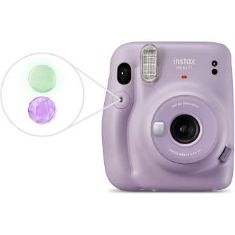 Фотоаппараты моментальной печати - Instax Mini 11 Lilac Purple + бумага 10шт Glossy (сиренево-фиолетовая) камера - быстрый зак