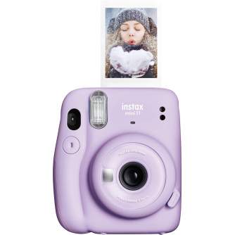 Momentfoto kamera - Instax mini 11 Lilac Purple + Glossy filma 10gab (ceriņu violeta) momentfoto - ātri pasūtīt no ražotāja