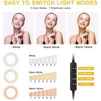 Ring Light - Godox LR120 LED dimmable bi-color ring light - 30cm / 3000K-6000K / RGB / 0-100 - quick order from manufacturer