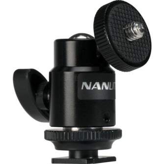 Holders Clamps - NANLITE MINI BALL HEAD WITH 1/4 AND HOTSHOE AS-BH-1/4 - buy today in store and with delivery