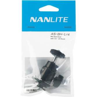 Holders Clamps - NANLITE MINI BALL HEAD WITH 1/4 AND HOTSHOE AS-BH-1/4 - buy today in store and with delivery