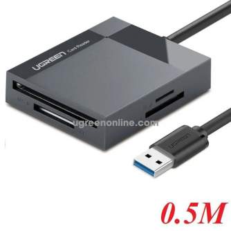 Discontinued - UGREEN CR125 4-in-1 USB 3.0 card reader 0.5m (TF, CF, SD, MS)