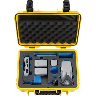 Cietie Koferi - BW OUTDOOR CASES TYPE 4000 FOR DJI MAVIC AIR 2 FLY MORE COMBO (CHARGE-IN-CASE) YELLOW 4000/Y/MAVICA2 - ātri pasūtīt no ražotāja