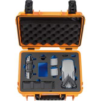 Cases - BW OUTDOOR CASES TYPE 3000 FOR DJI MAVIC AIR 2 FLY MORE COMBO, UP TO 5 BATTERIES ORANGE 3000/O/MAVICA2 - quick order from manufacturer