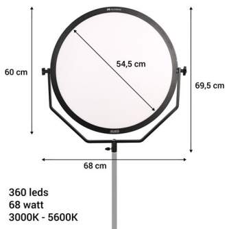 Light Panels - Falcon Eyes Bi-Color LED Lamp Sophiez SO-68TDX II with Batteries - quick order from manufacturer