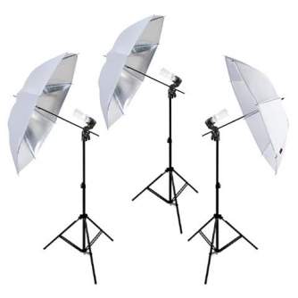 Fluorescējošās - Linkstar Daylight Set 3x45W for Portrait and Product Photography - быстрый заказ от производителя