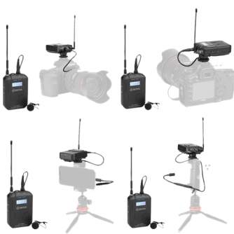 Wireless Audio Systems - Boya UHF Dual Lavalier Microphone Wireless BY-WM6S - quick order from manufacturer