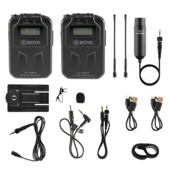 Wireless Audio Systems - Boya UHF Dual Lavalier Microphone Wireless BY-WM6S - quick order from manufacturer