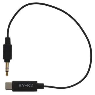 Audio vadi, adapteri - Boya adapter BY-K2 3.5mm TRS - Type-C - ātri pasūtīt no ražotāja