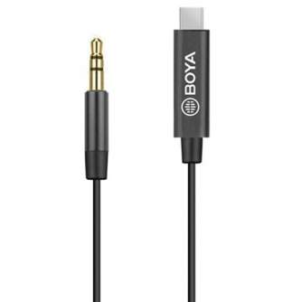 Audio vadi, adapteri - Boya adapter BY-K2 3.5mm TRS - Type-C - ātri pasūtīt no ražotāja