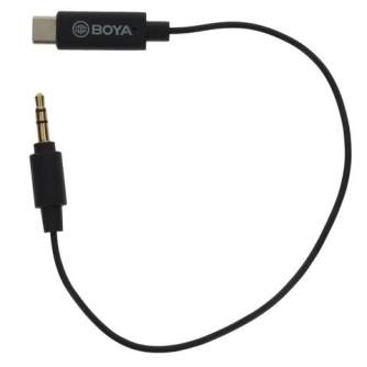 Audio vadi, adapteri - Boya adapter BY-K2 3.5mm TRS - Type-C - ātri pasūtīt no ražotāja