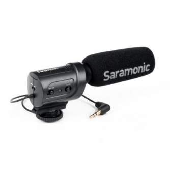 Videokameru mikrofoni - Saramonic Mini SR-M3 направленный конденсаторный накамерный микрофон - быстрый заказ от производителя