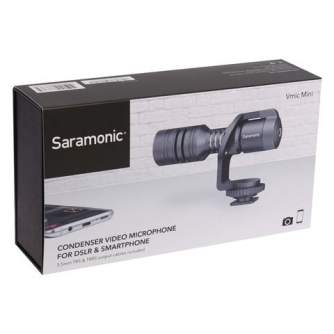 On-Camera Microphones - Mini Microphone Saramonic Vmic Mini for dslr, cameras & smartphones - quick order from manufacturer