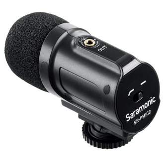 Videokameru mikrofoni - Saramonic SR-PMIC2 Kompakts pasīvais mikrofons kamerām, 3.5mm TRS/TRS - ātri pasūtīt no ražotāja