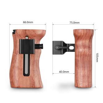 Rigu aksesuāri - SmallRig 2187 Side Handle Wooden Nato - ātri pasūtīt no ražotāja