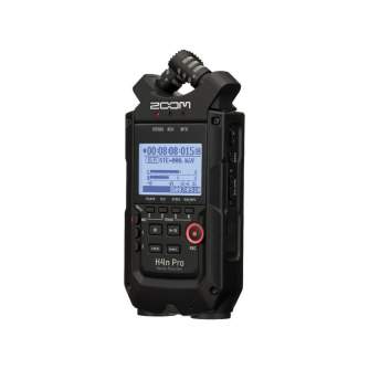 Discontinued - ZOOM H4n Pro Black 4-Input / 4-Track Portable Handy Recorder with Onboard X/Y Mic Capsule