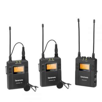 Bezvadu audio sistēmas - Saramonic Lavalier Microphone Set UwMic9 TX9 + TX9 + RX9 UHF Wireless - быстрый заказ от производителя