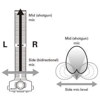 Shotgun Microphone - Zoom SSH-6 Stereo Shotgun Microphone Capsule for H5, H6, Q8, F4, F8, U-44 - quick order from manufacturer