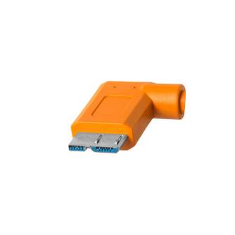 Cables - TETHERPRO USB-C TO 3.0 MICRO-B RIGHT ANGLE 4.6 M ORANGE CUC33R15-ORG - quick order from manufacturer