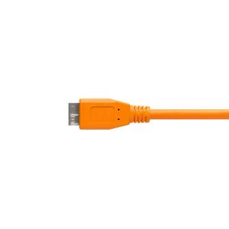 Cables - TETHERPRO USB-C TO 3.0 MICRO-B RIGHT ANGLE 4.6 M ORANGE CUC33R15-ORG - quick order from manufacturer