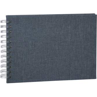 Albumi - FOCUS BASE LINE CANVAS WIRE O 23X17 BLUE W WHITE SHEETS 114034 - быстрый заказ от производителя