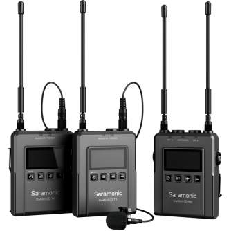 Bezvadu audio sistēmas - Saramonic Lavalier Microphone Set UwMic9S TX9S + TX9S + RX9S UHF Wireless - быстрый заказ от производит