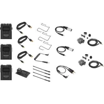 Bezvadu audio sistēmas - Saramonic Lavalier Microphone Set UwMic9S TX9S + TX9S + RX9S UHF Wireless - быстрый заказ от производит