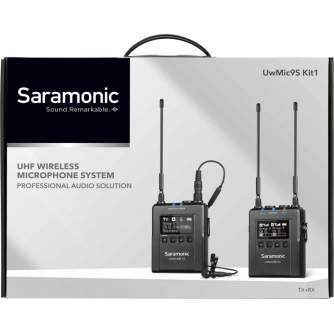 Bezvadu audio sistēmas - Saramonic Lavalier Microphone Set UwMic9S TX9S + RX9S UHF Wireless - быстрый заказ от производителя