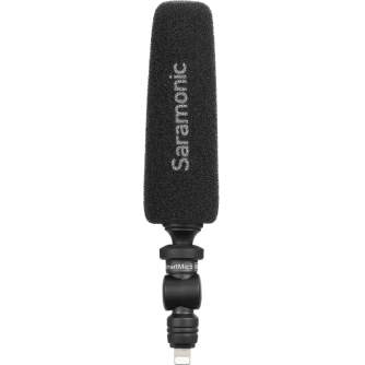 Smartphone Microphones - SARAMONIC SMARTMIC5 Shotgun микрофон со вспышкой для iPhone & iPad DI - быстрый заказ от производителя
