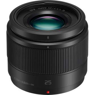 Mirrorless Lenses - Panasonic LUMIX G 25mm f/1.7 Asph. (H-H025E-K) Black - quick order from manufacturer