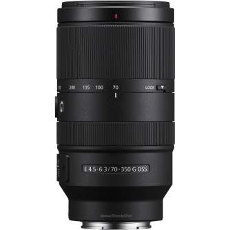 Mirrorless Lenses - Sony E 70-350mm F4.5–6.3 G OSS (Black) | (SEL70350G) - quick order from manufacturer