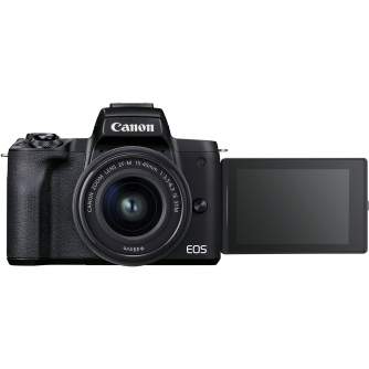 Mirrorless Cameras - Canon EOS M50 Mark II 15-45 IS STM + 55-200 IS STM (Black) - buy today in store and with delivery