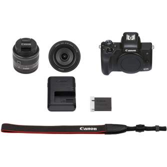 Больше не производится - Canon EOS M50 Mark II 15-45 IS STM + 22mm STM (Black)