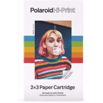 Discontinued - POLAROID HI-PRINT CARTRIDGE 2,1X3,4" 20-PACK STICKY BACK 6089