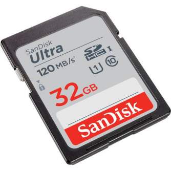 Memory Cards - Sandisk memory card SDHC 32GB Ultra 120MB/s UHS-I SDSDUN4-032G-GN6IN - quick order from manufacturer