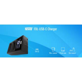 Chargers for Camera Batteries - Newell charger FDL-USB-C Dual-Channel Sony NP-FZ100 NL2546 - quick order from manufacturer