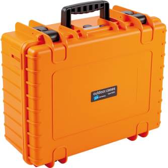 Hard Cases - BW OUTDOOR CASE TYPE 6000 WITH PRE-CUT FOAM (SI) ORANGE 6000/O/SI - quick order from manufacturer