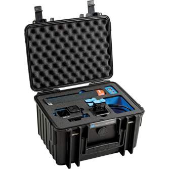 Koferi - BW OUTDOOR CASE TYPE 2000 FOR GOPRO HERO 9 BUNDLE (CHARGE-IN-CASE), BLACK 2000/B/GOPRO9 - ātri pasūtīt no ražotāja