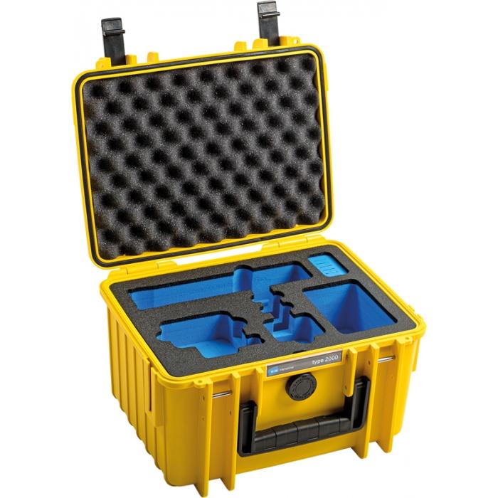 Hard Cases - BW OUTDOOR CASE TYPE 2000 FOR GOPRO HERO 11 (FITS EVEN GOPRO HERO 9/10), CHARGE-IN-CASE, YELLOW 2000/Y/GOPRO9 - quick order from manufacturer